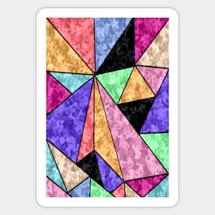 Triangularity, flat shapes with three sides Sticker